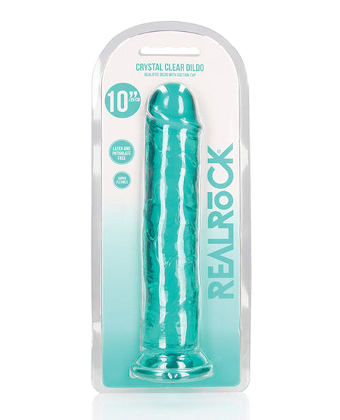 Shots RealRock Realistic Crystal Clear 10" Straight Dildo