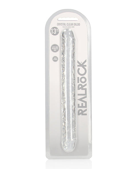 Shots RealRock Crystal Clear 13" Double Dildo