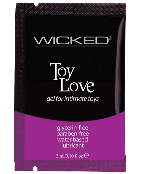NO ETA Wicked Sensual Care Toy Love Water Based Lubricant - .1 oz Fragrance Free