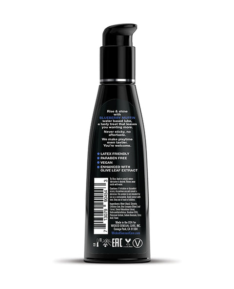 Wicked Sensual Care Water Based Lubricant - 4 oz Blueberry Muffin