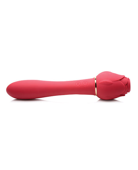 Inmi Bloomgasm Sweet Heart Rose 5X Suction & 10X Vibrator - Red