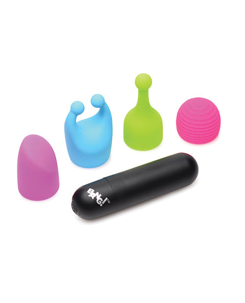 Bang! Rechargeable Bullet w/4 Attachments - Asst. Colors